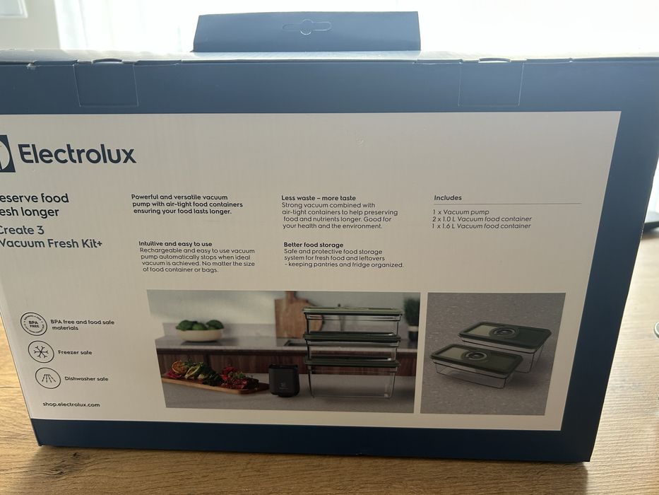Pojemniki próżniowe Electrolux