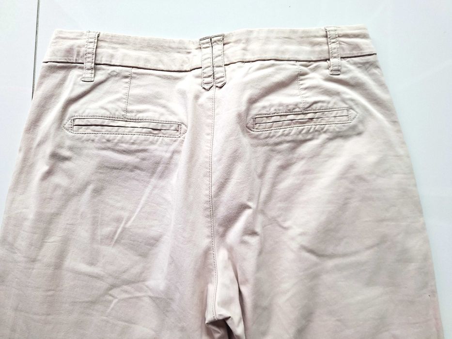 Beżowe bawełniane spodnie chino C&A r.36