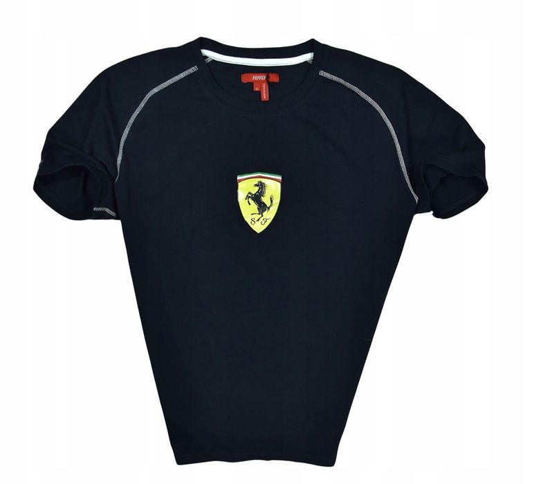 Ferrari Elastyczna Logowana Koszulka Męska / Xl
