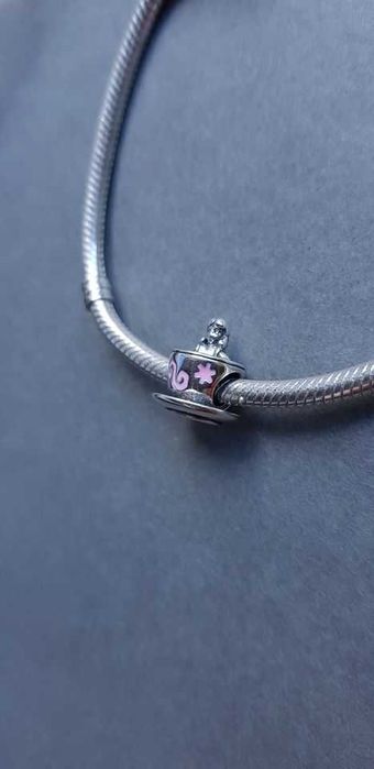 charms zawieszka srebro 925 Alicja w krainie czarów filiżanka