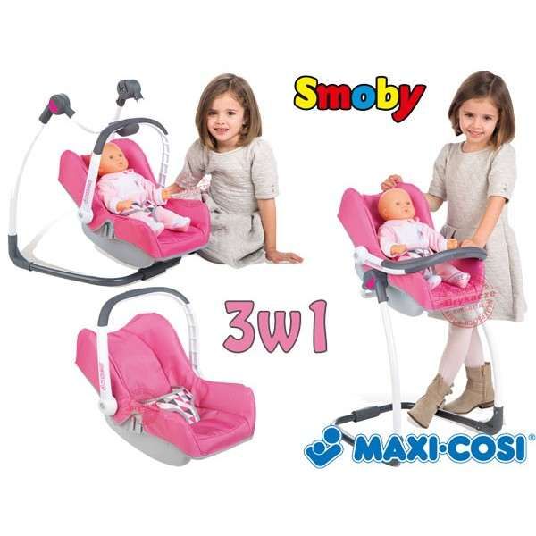 Крісло переноска для куклы Smoby MAXI COSI 3 в 1 240226