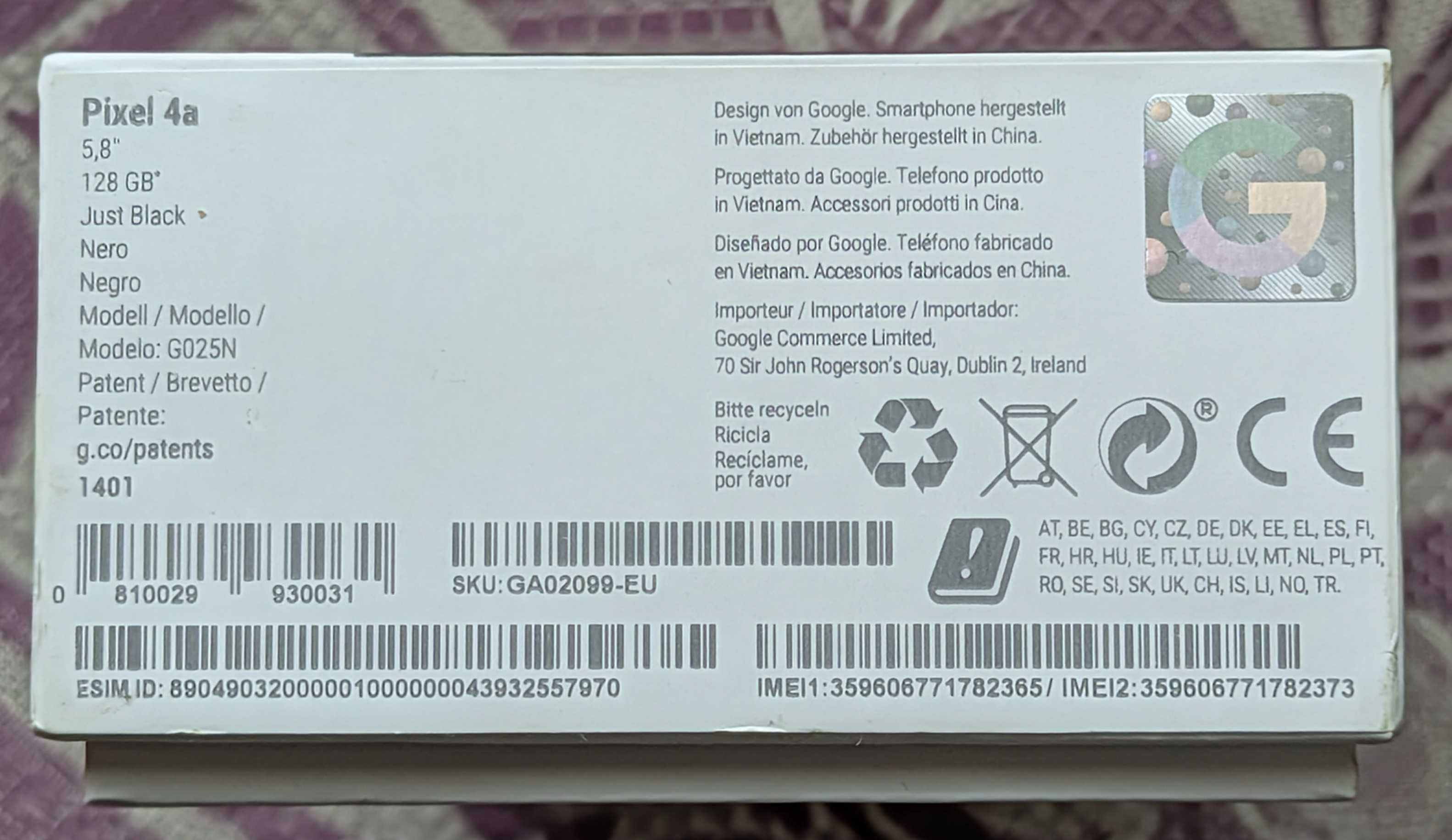 Смартфон Google Pixel 4a Neverlock (підходить для наших операторів)