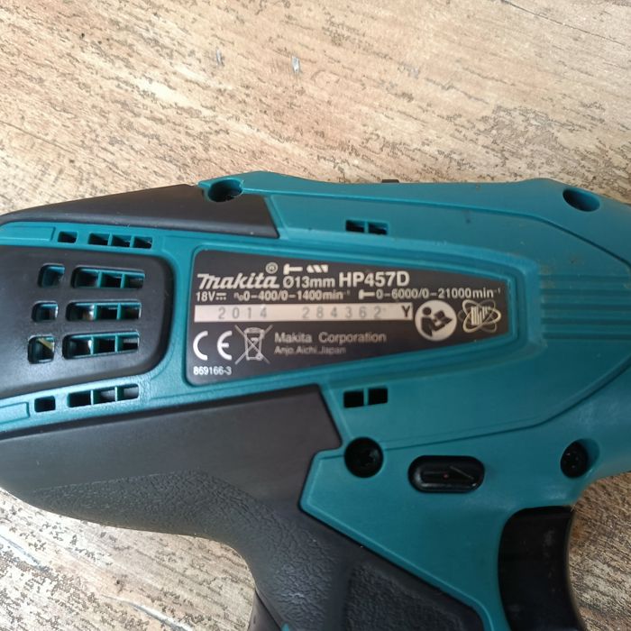 Makita 18V HP457D oryginalna Wkrętarka udar BDB