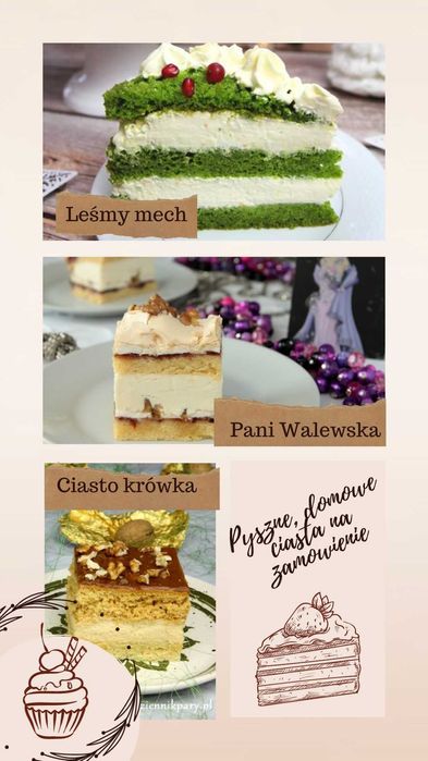 Pyszne ciasta domowe na zamówienie