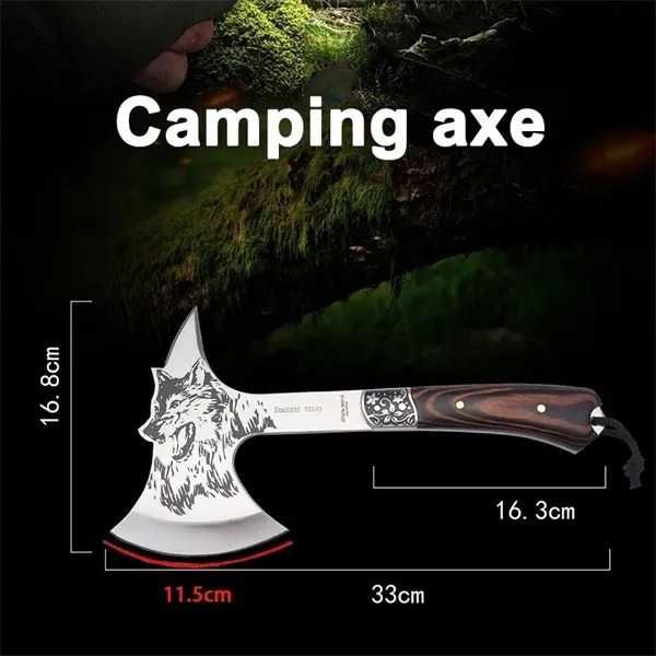Toporek Nóż Siekiera TOMAHAWK Topór WOLF Etui SUPER HQ T28