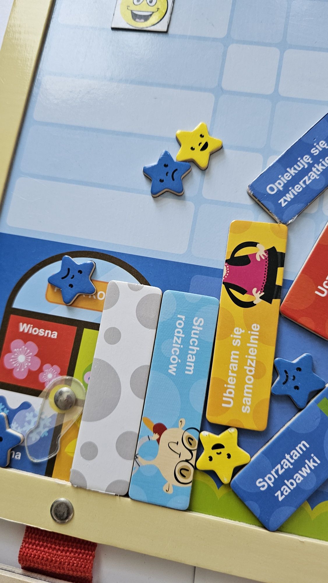 Elefun tablica obowiązków motywacyjna drewniana dla dzieci