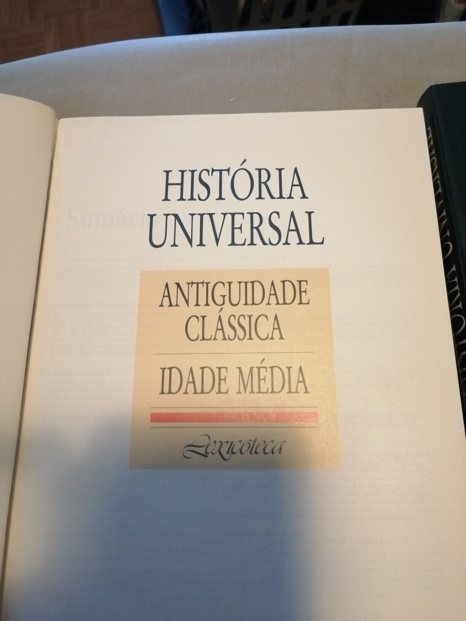 História Universal 5 volumes círculo de leitores