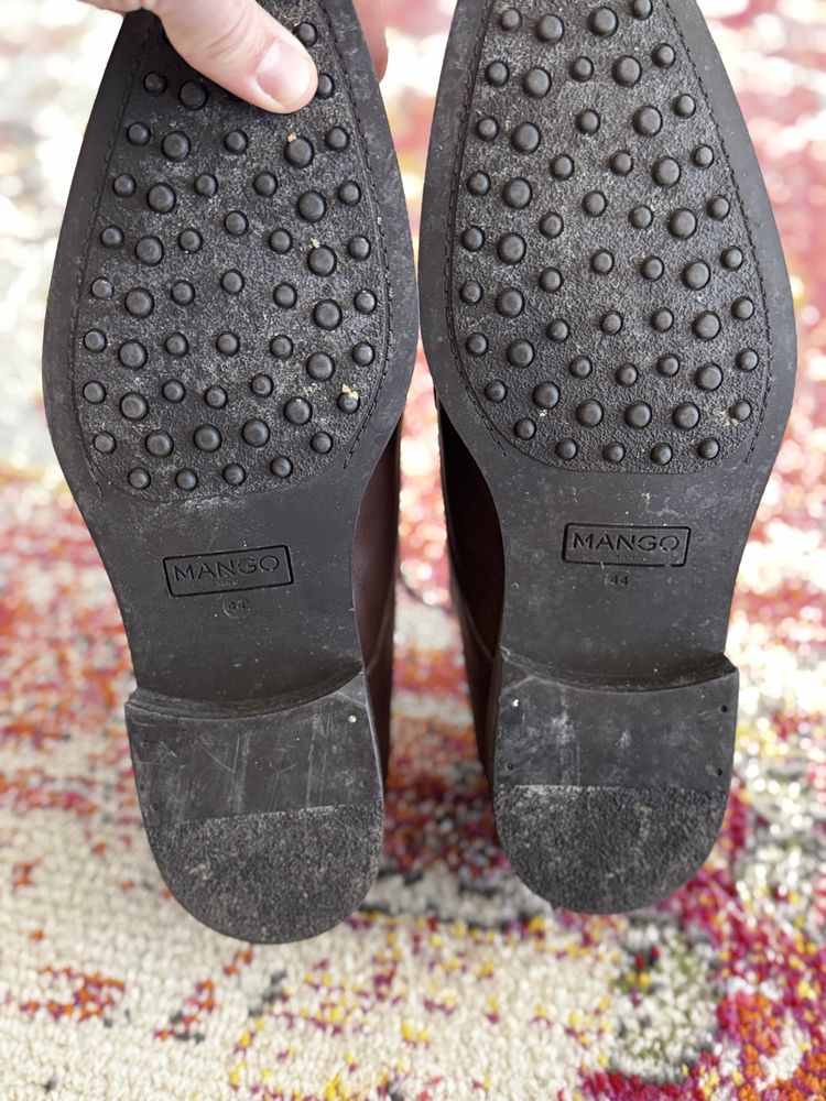 Sapatos pele castanhos Mango 44