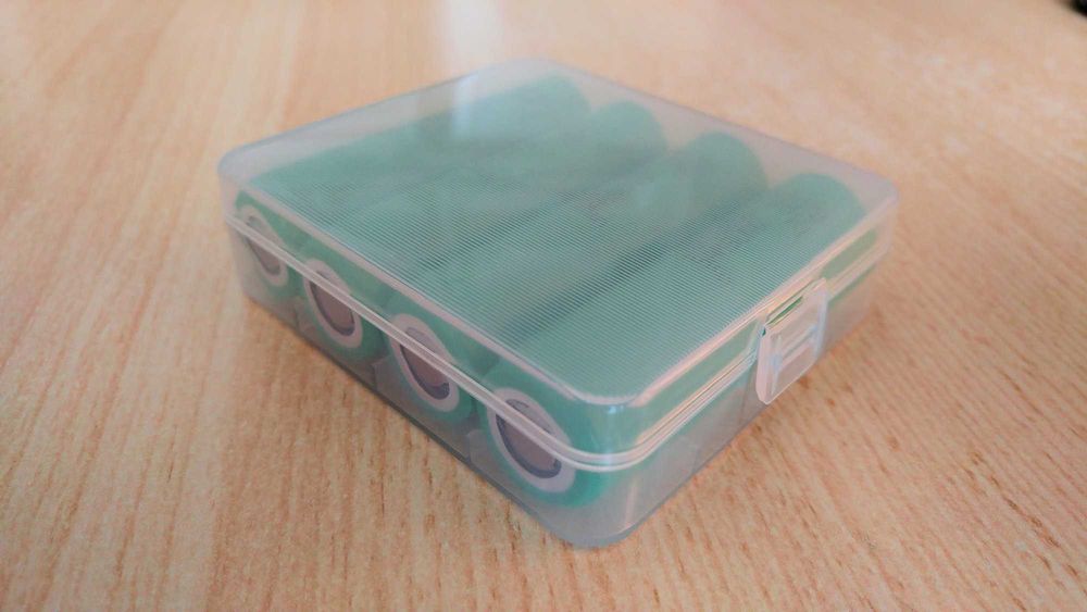 Caixa arrumação de 2 ou 4 pilha bateria 18650