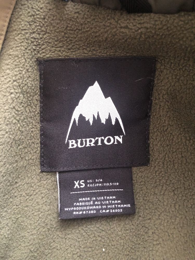 Дитячий комплект Burton: сноубордичні штани + куртка + перчатки