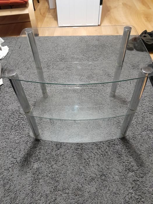 Stolik szklany 3 półki