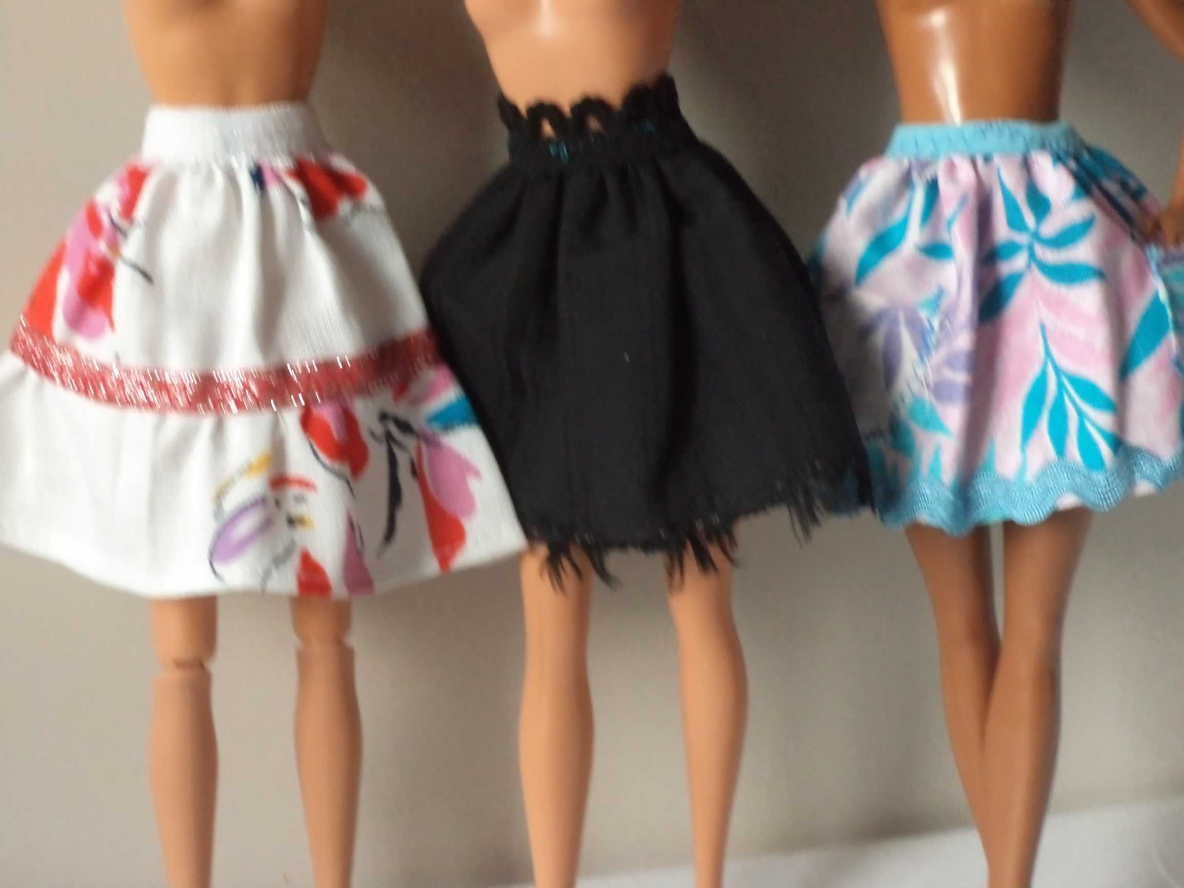 Ubranka dla lalki Barbie - Spódniczki - 3 szt !!!