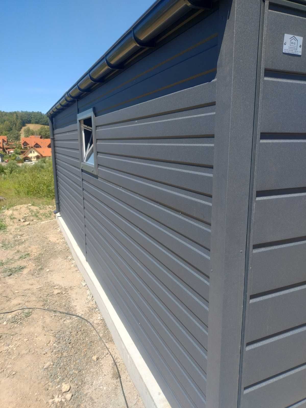 Garaż blaszany drewnopodobny PRODUCENT