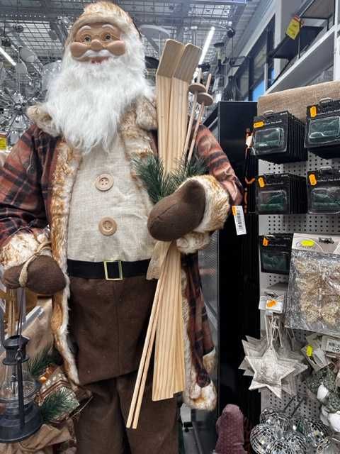 DUŻY święty mikołaj, śpiewa i tańczy, ozdoba NA BOŻE NARODZENIE 185 CM