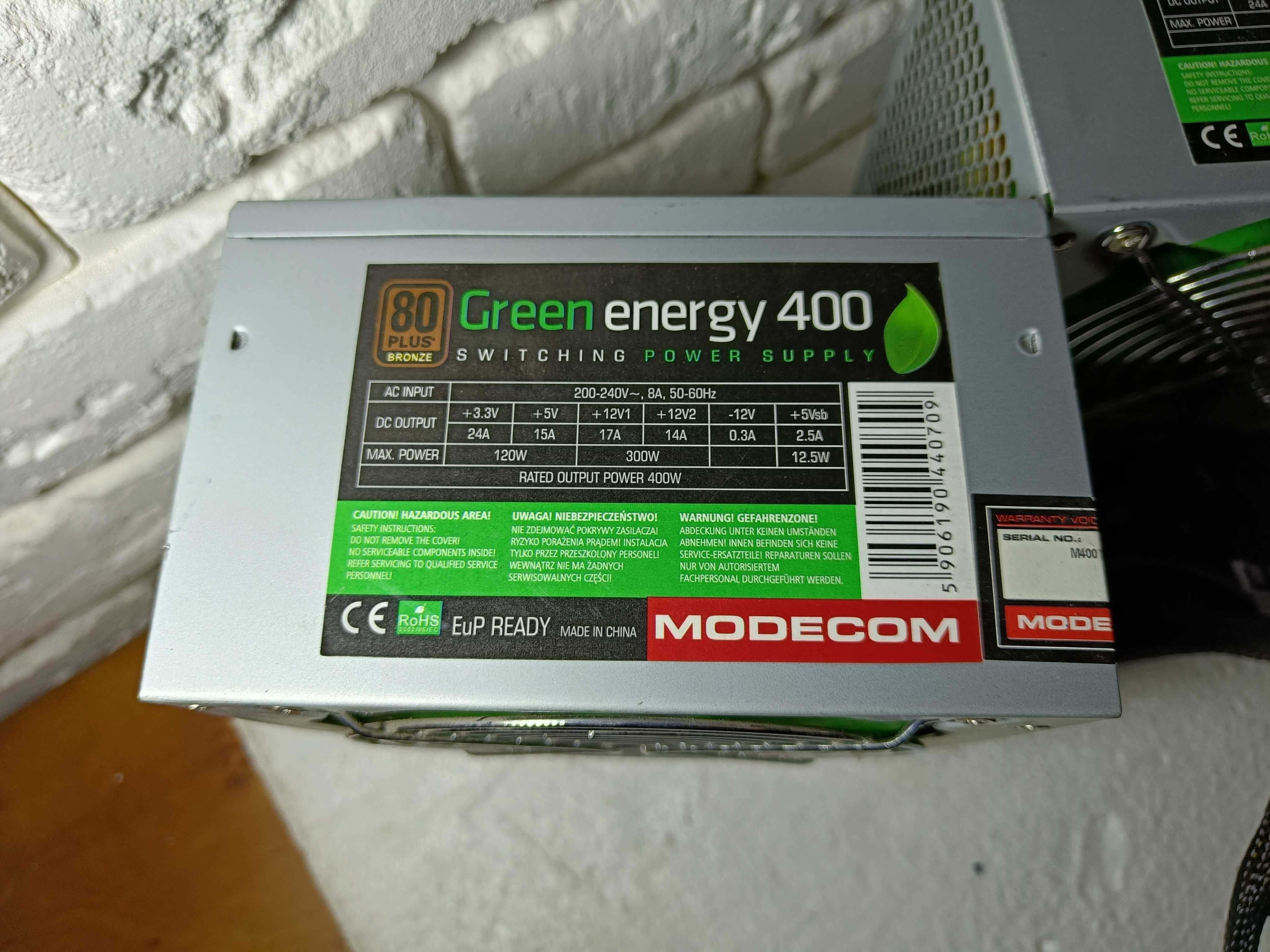 Блок живлення MODECOM 80 PLUS BRONZE Green Energy 400 - ІДЕАЛЬНИЙ СТАН