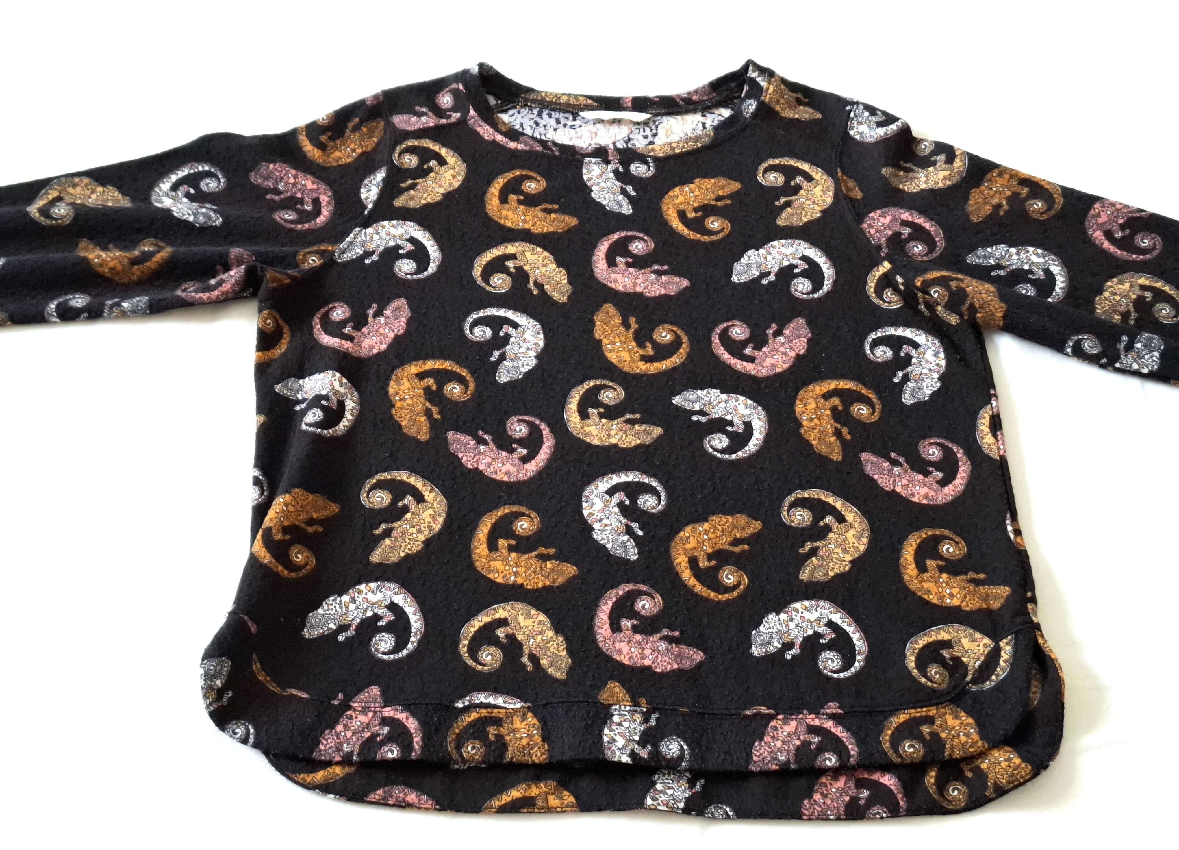 H&M sweterek w kameleony. Rozmiar S/M