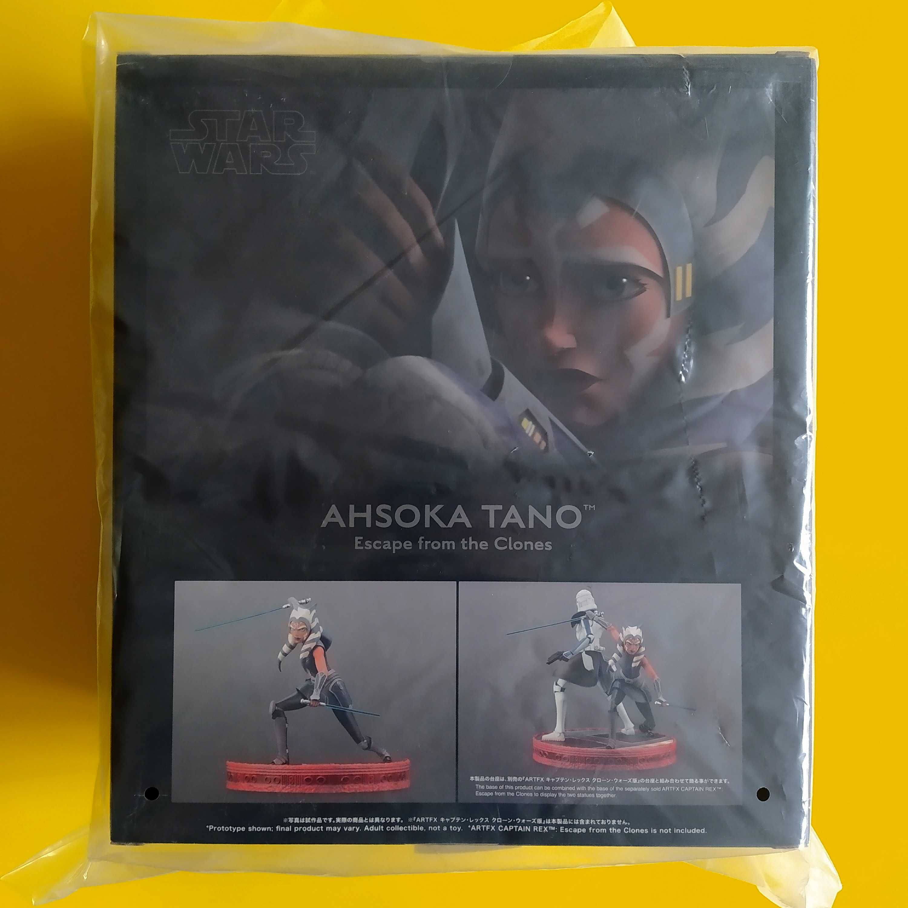 Estátuas Star Wars: The Clone Wars ArtFX Ahsoka Tano e Captain Rex