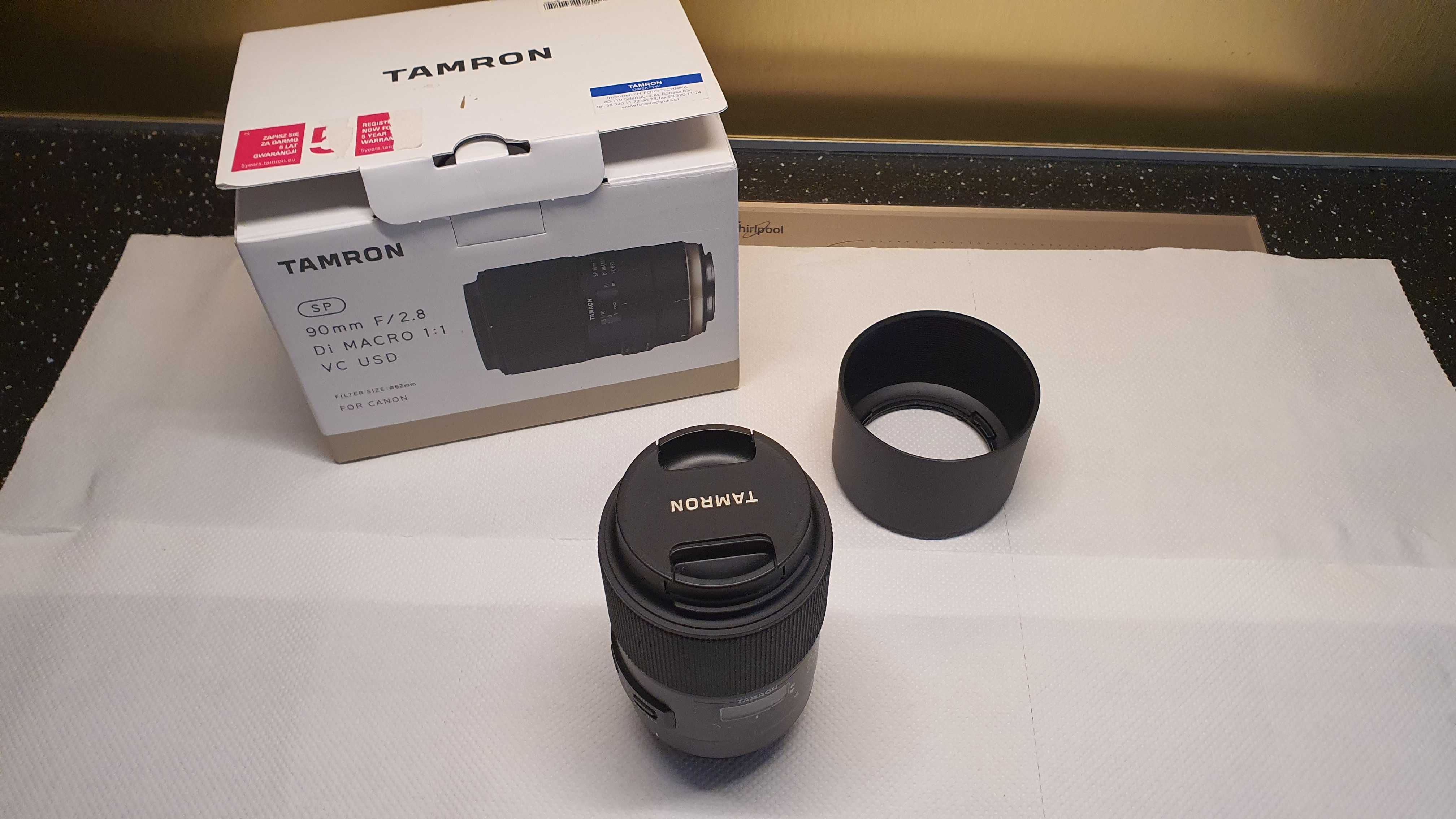 Tamron SP 90mm 2.8 Di Macro 1:1 VC USD for Canon