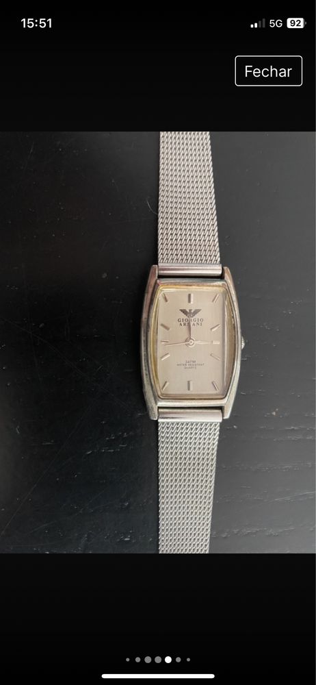 Relógio “Giorgio ARMANI “ (Colezzione 36688) stainless Milano (Vintage