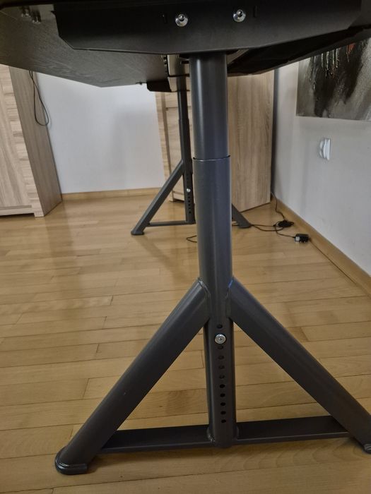 Biurko IDÅSEN od IKEA, czarny/ciemnoszary, 160x80 cm
