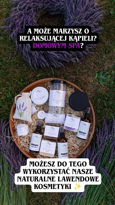 Zestaw prezentowy, świąteczny, na prezent, mikołaja, lawendowy