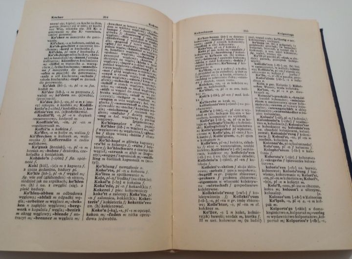 Słownik Podręczny Niemiecko-Polski Polsko-Niemiecki Paweł Kalina 1957