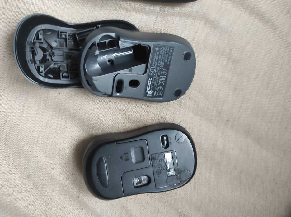 3 myszki Logitech na części, obudowy, do projektu