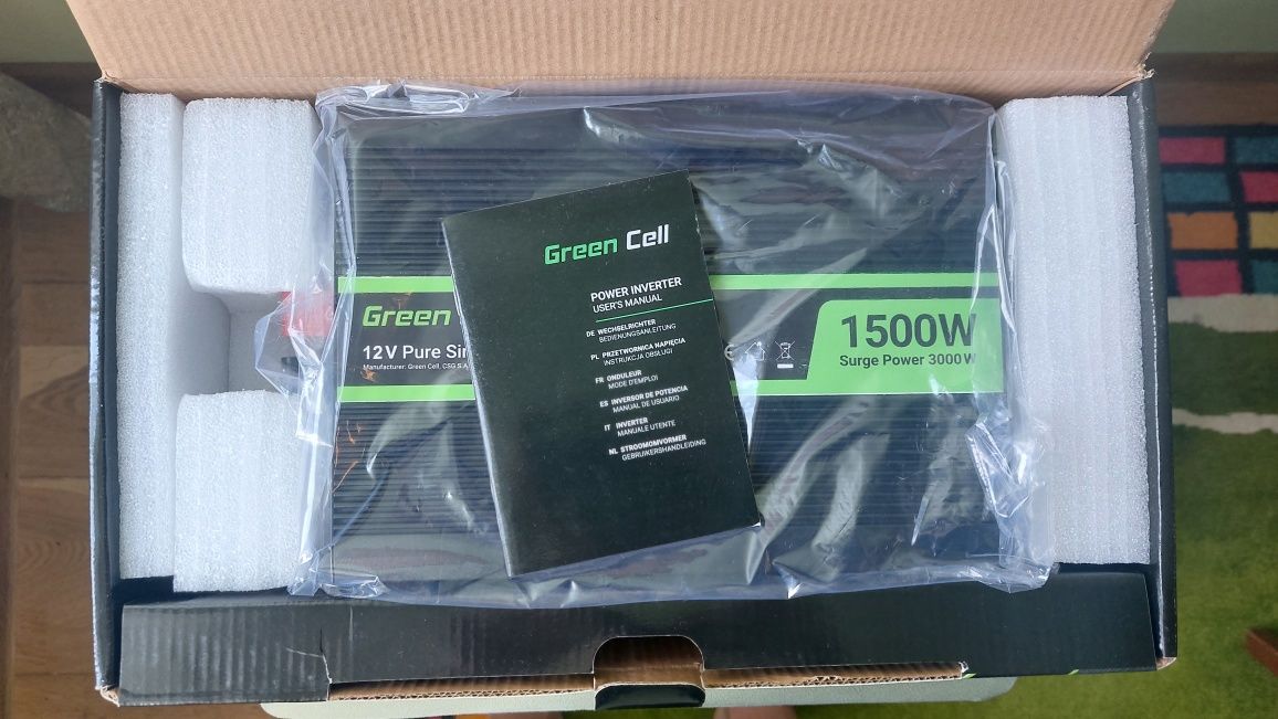 Інвертор Green Cell 12 В на 230 В, 1500 Вт/3000 Вт