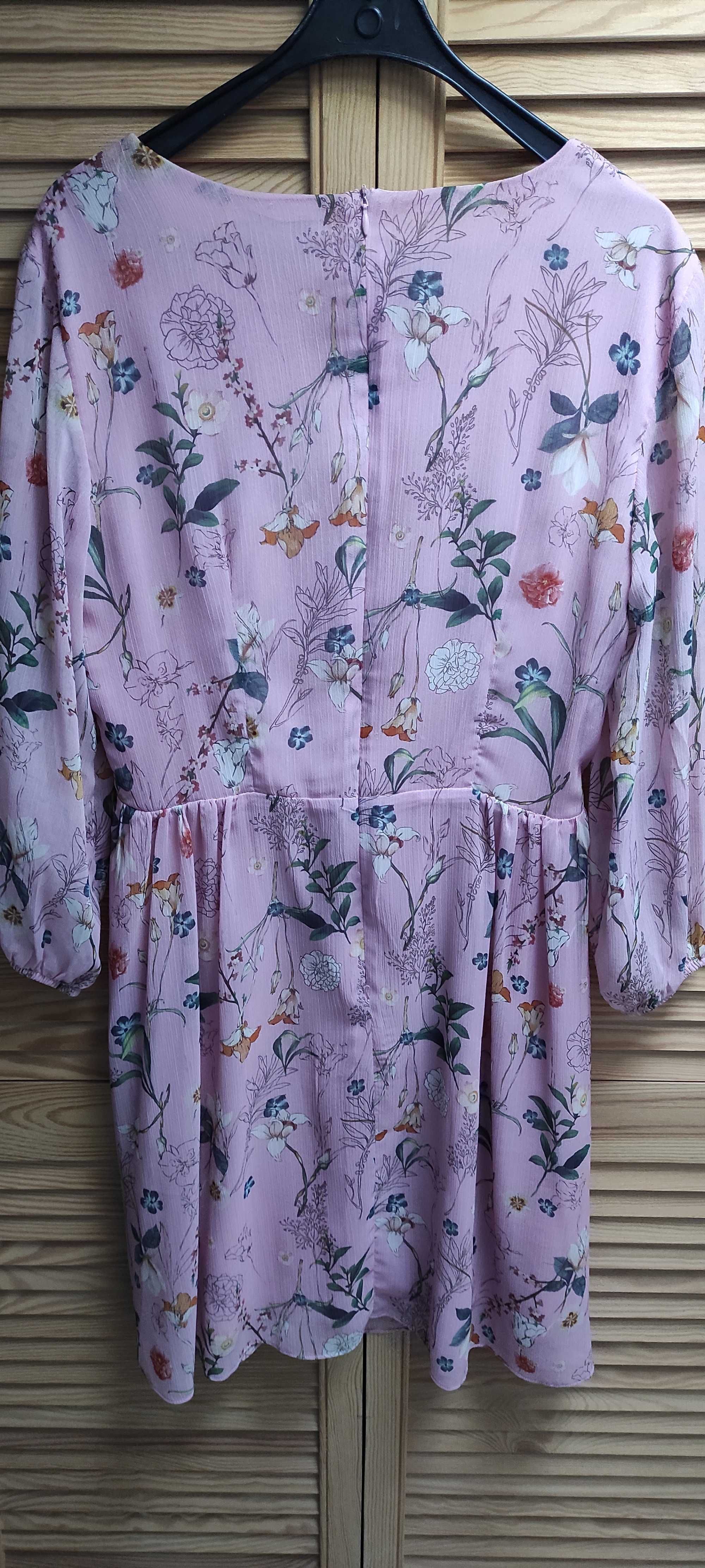 Sukienka Boho, floral print, w kwiatki, Reserved rozmiar M