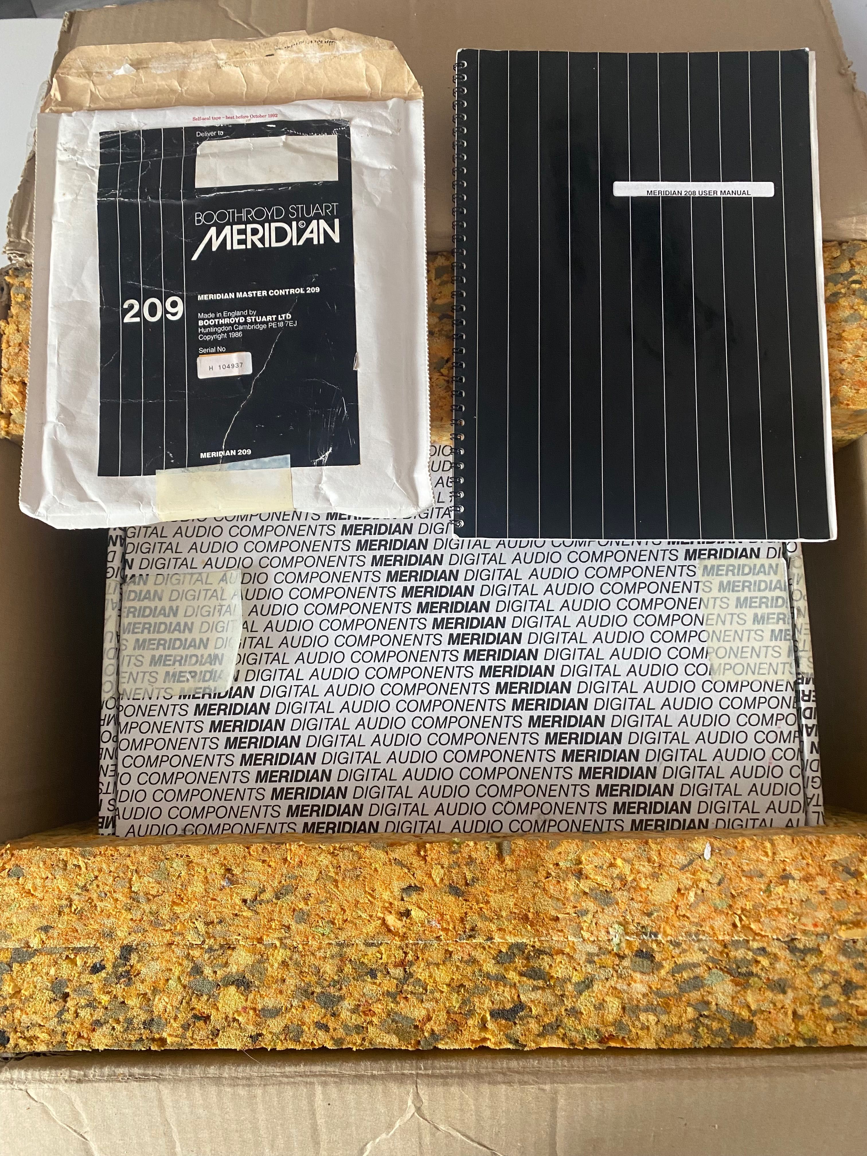 Meridian 208, 209 ,205 zestaw monobloki /pre / CD