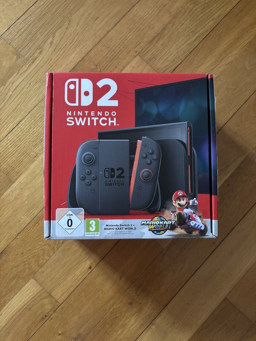 Consola Nintendo Switch 2 selada, com garantia + Jogo Mario Kart World