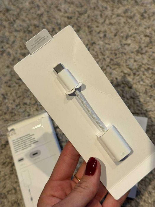 Adapter USB-C x Lightning - biały