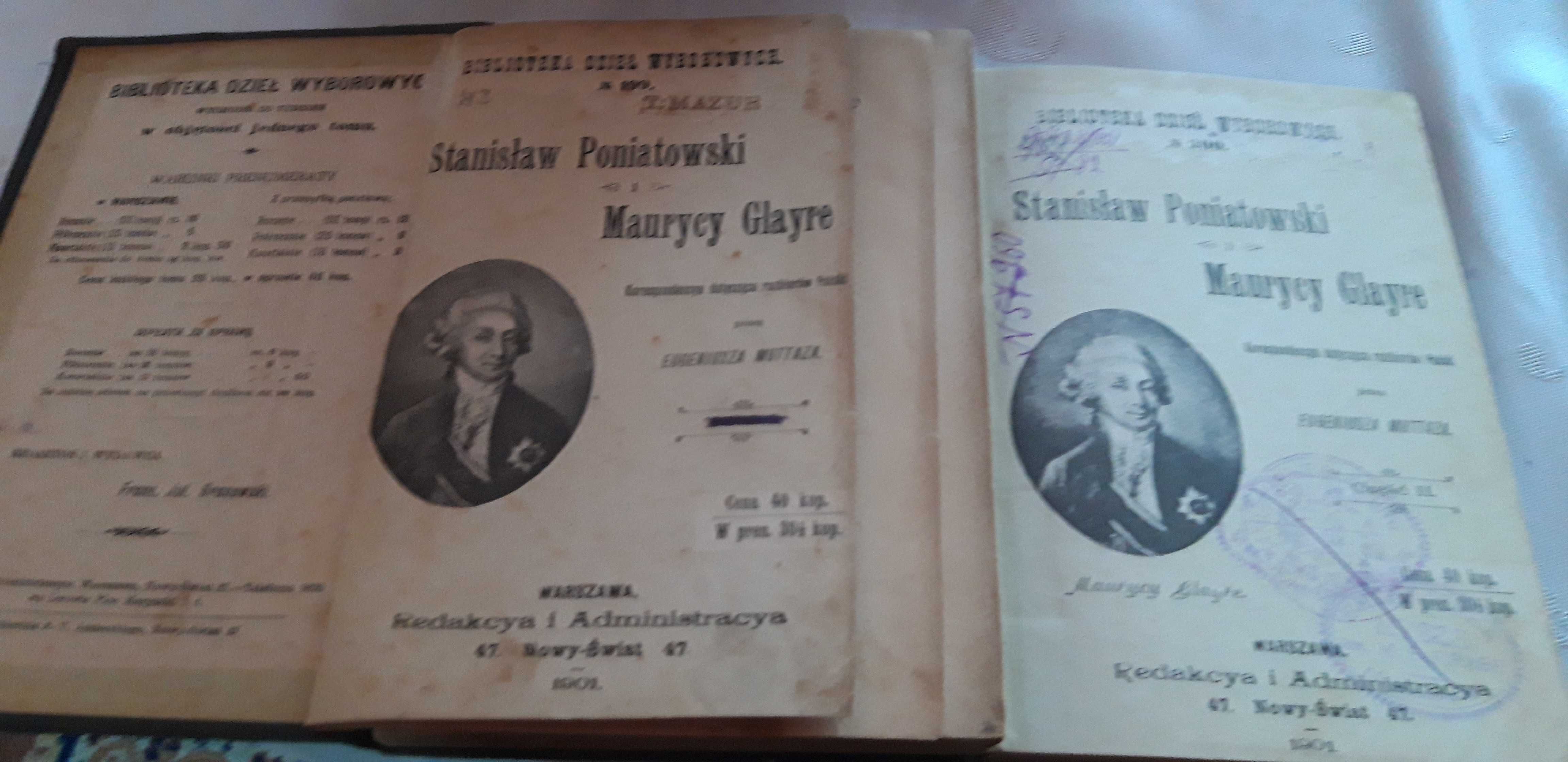 St. Poniatowski i M. Glayre : korrespondencya,1-2 -Mottaza- 1901m opr.