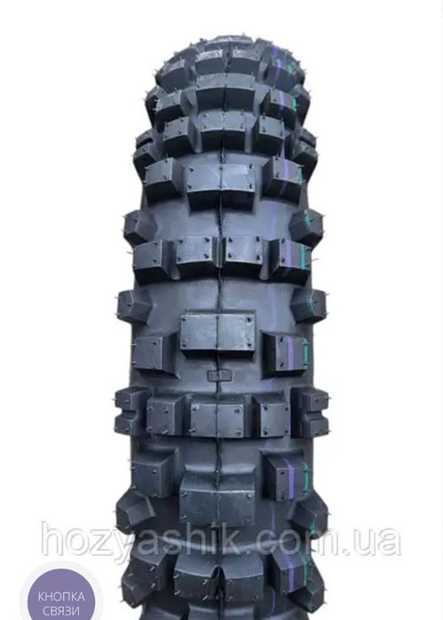 Шина  100/90-19 М/С 63J (8PR) LOAD RANGE D, "КАМА" (ТТ) CROSS