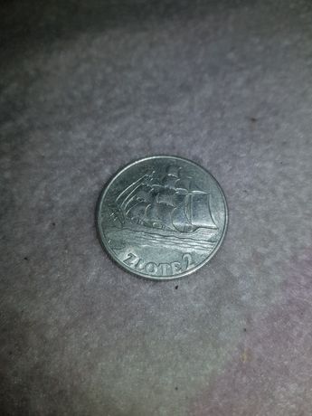 Moneta 2 zl. z 1936 rok Żaglowiec...