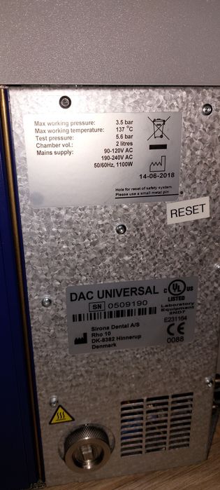 Акція!!!  Автоклав для наконечників Sirona dac universal 2018 р 1500