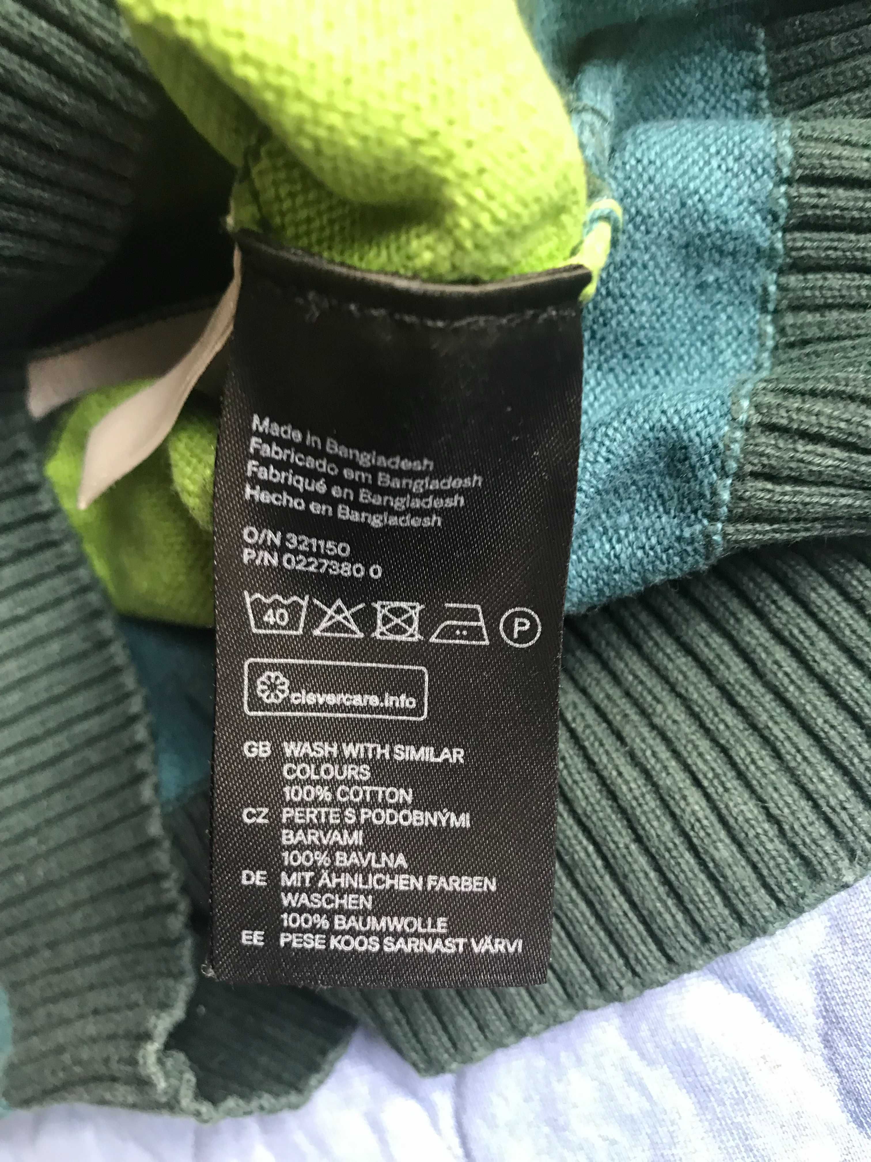 Sweterek bawełniany, H&M, rozmiar 98/104