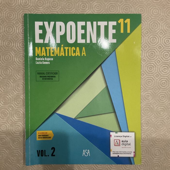 Expoente 11 ano Matematica A. VOL.2