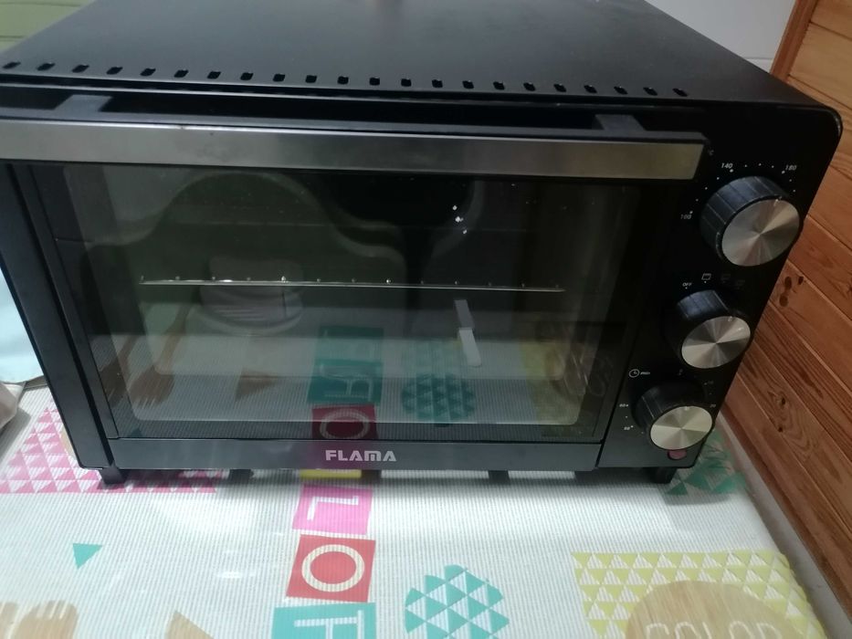 Mini forno flama preto 18 litros