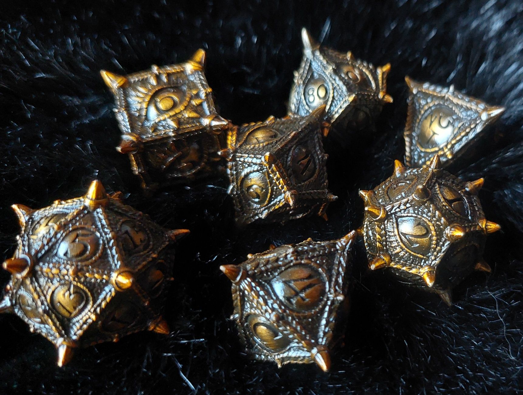 Kości RPG metalowe Warhammer Dungeons and Dragons