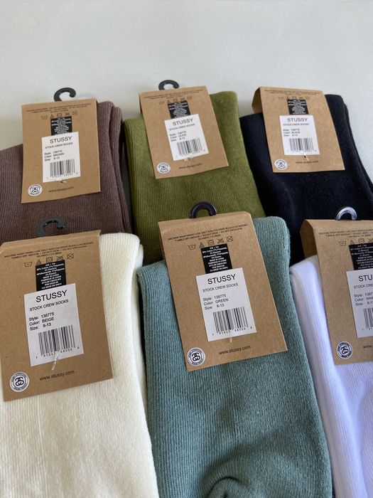 Шкарпетки Stussy носки socks stussy стусі високі стуси+стікери stussy