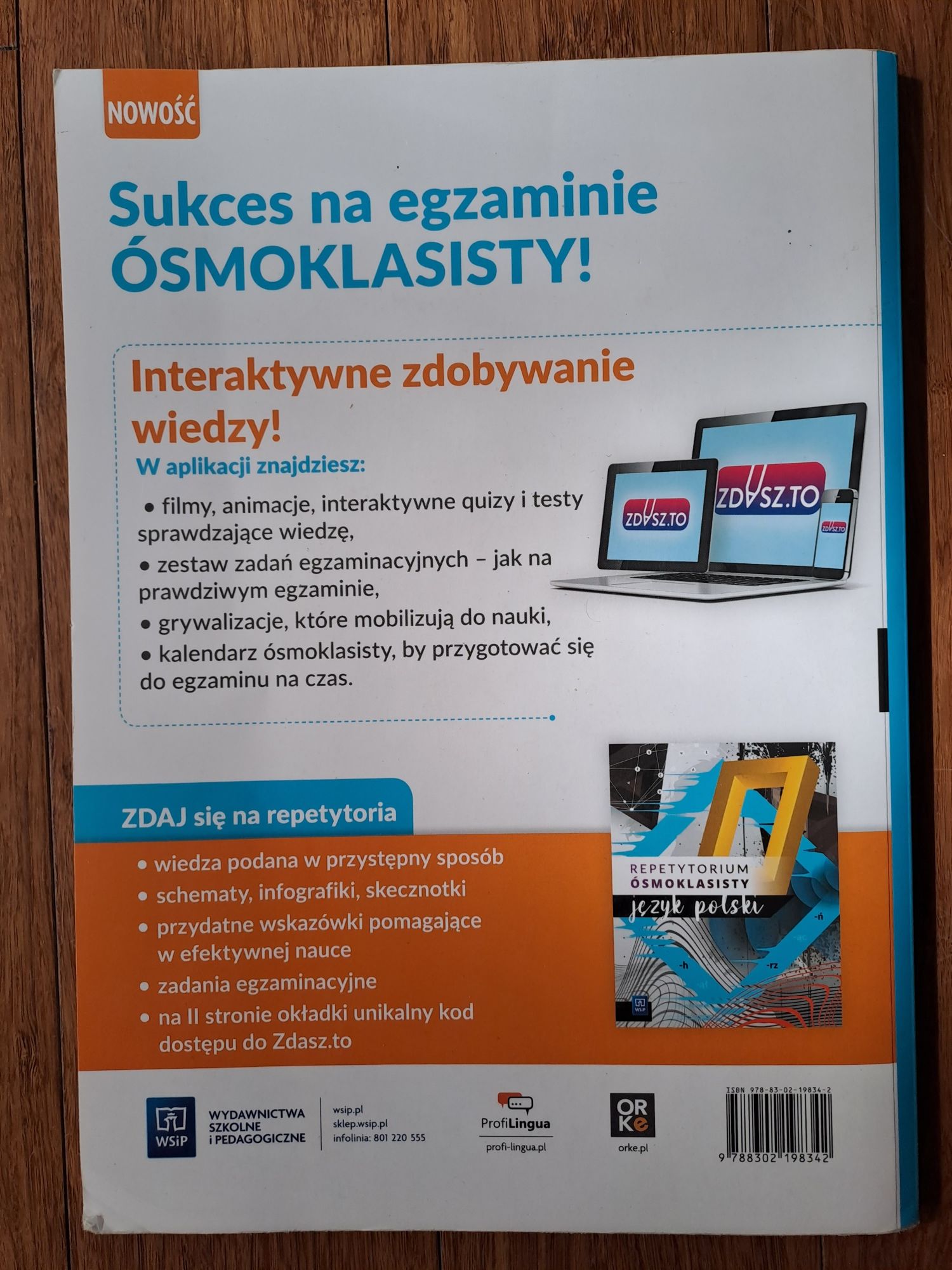 Egzamin ósmoklasisty jezyk polski, arkusze i odpowiedzi WSiP 2022