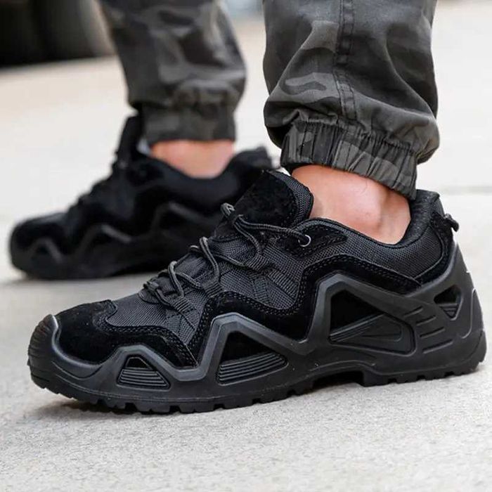 Кросівки чоловічі тактичні Han-Wild WH-997 Black/ Sand Khaki/ Green