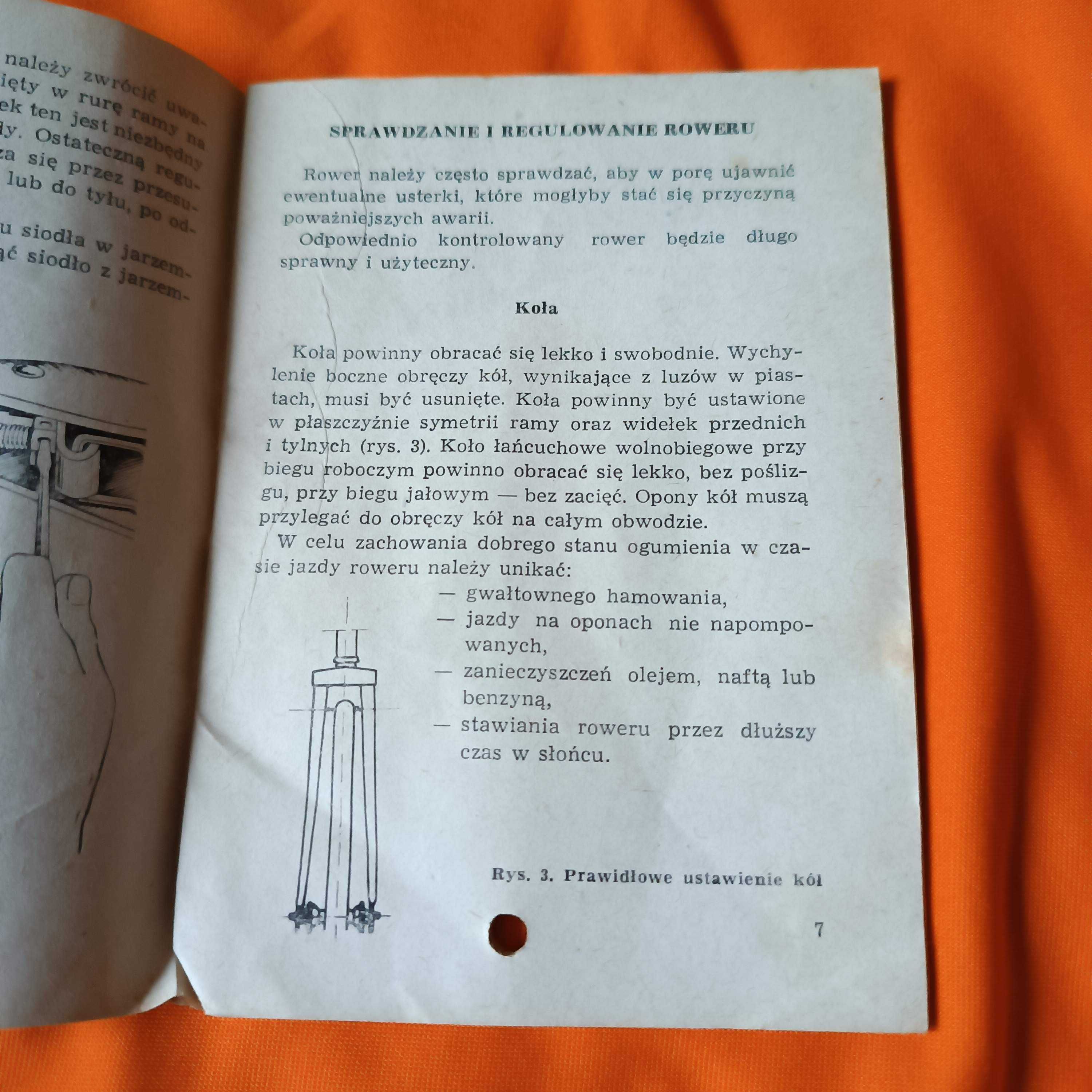 Instrukcje obsługi rowerów Romet 1971