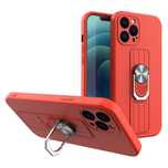 Etui z uchwytem na palec i podstawką Xiaomi Redmi Note 11 Pro czerwony