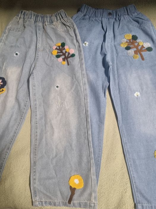 джинси для дівчинки з малюнками