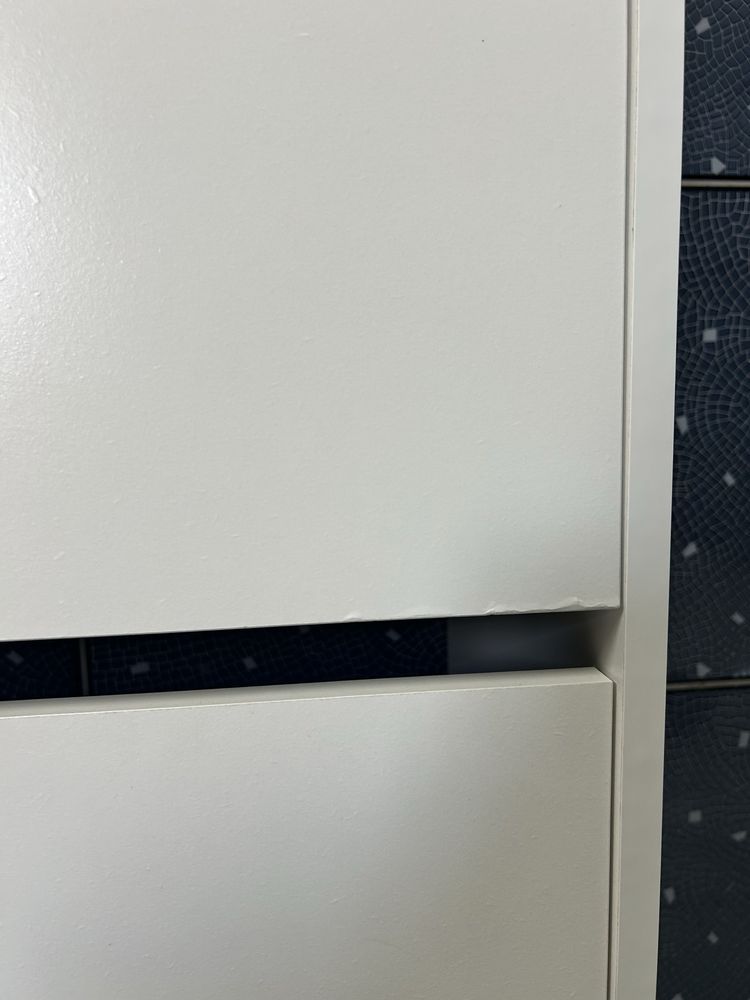 2 szafki na buty IKEA BISSA – białe