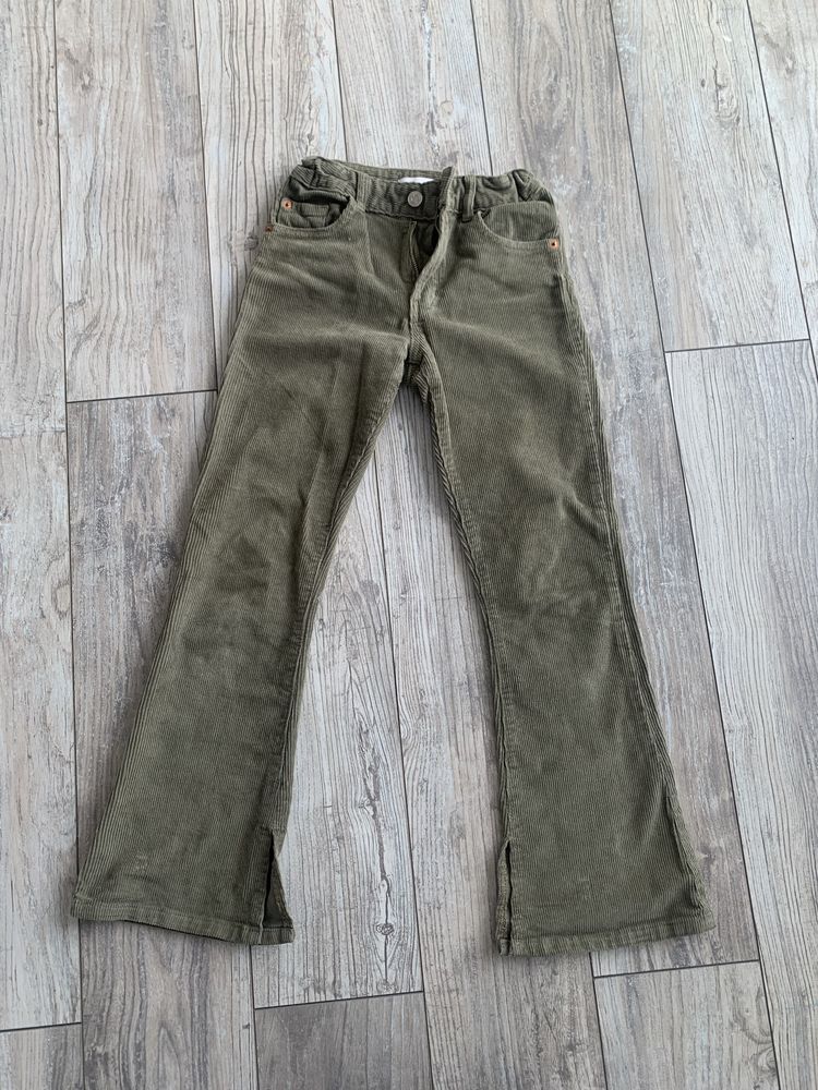 Spodnie sztruksy Zara rozm.140