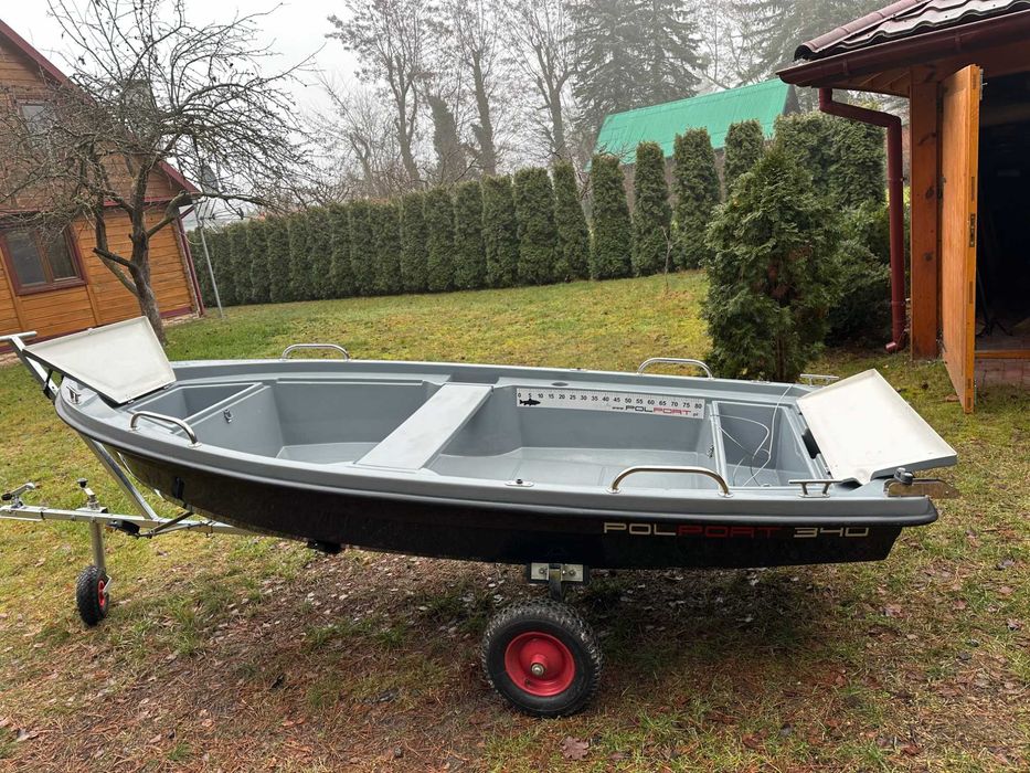 Łódź łódka wiosłowa wędkarska rekreacyjna POLPORT 340