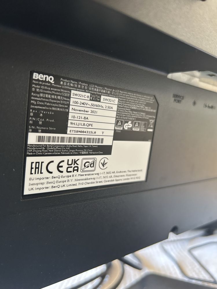 MonitorLCD BENQ Model SW321C